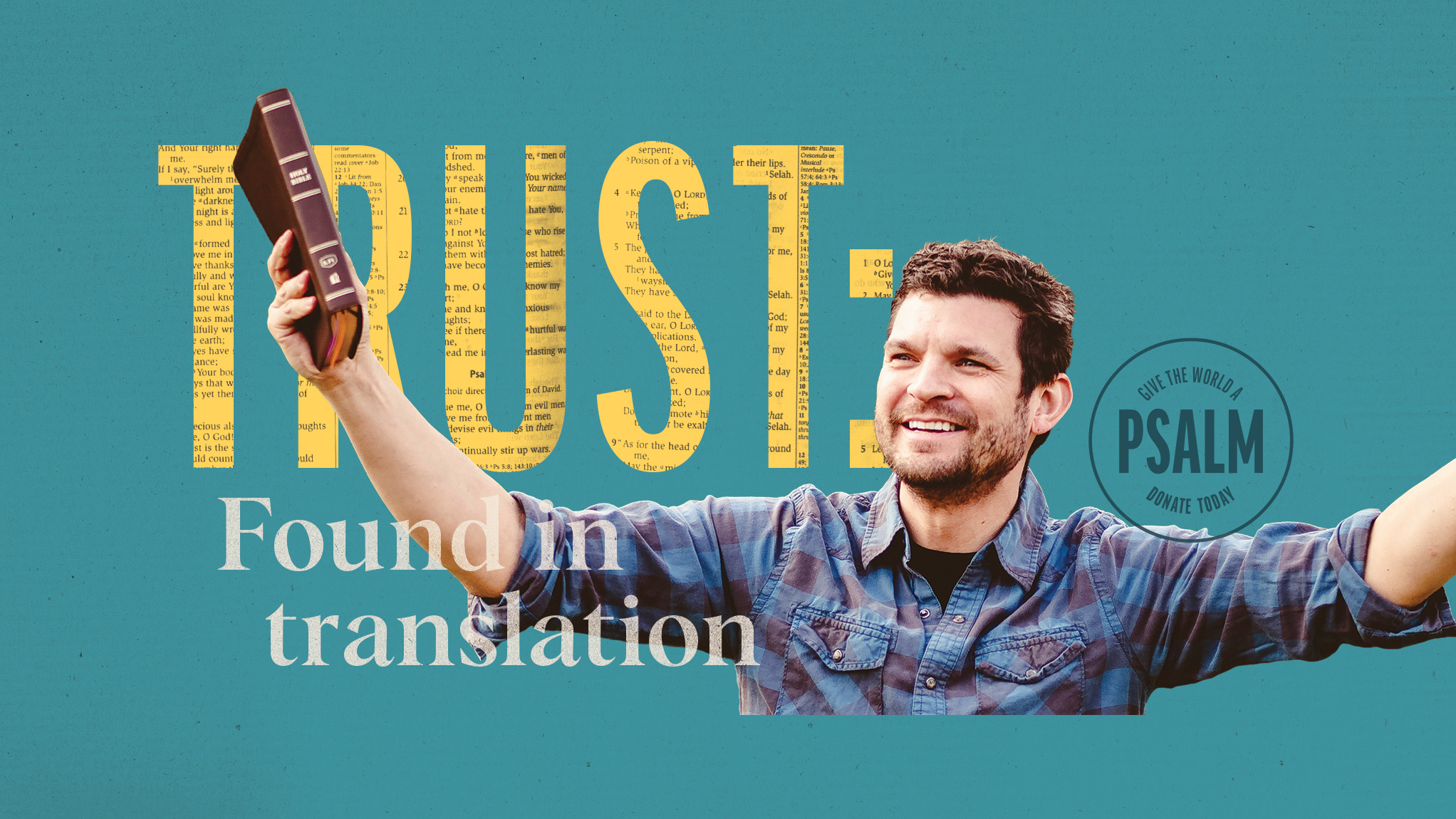 portrait of man with Truth: Found in translation title